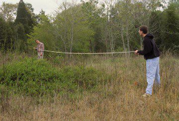 Measuring a mammal trapping grid
